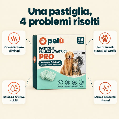 Pastiglie Pulisci Lavatrice – Igiene Profonda Anti-Odore e Anti-Peli